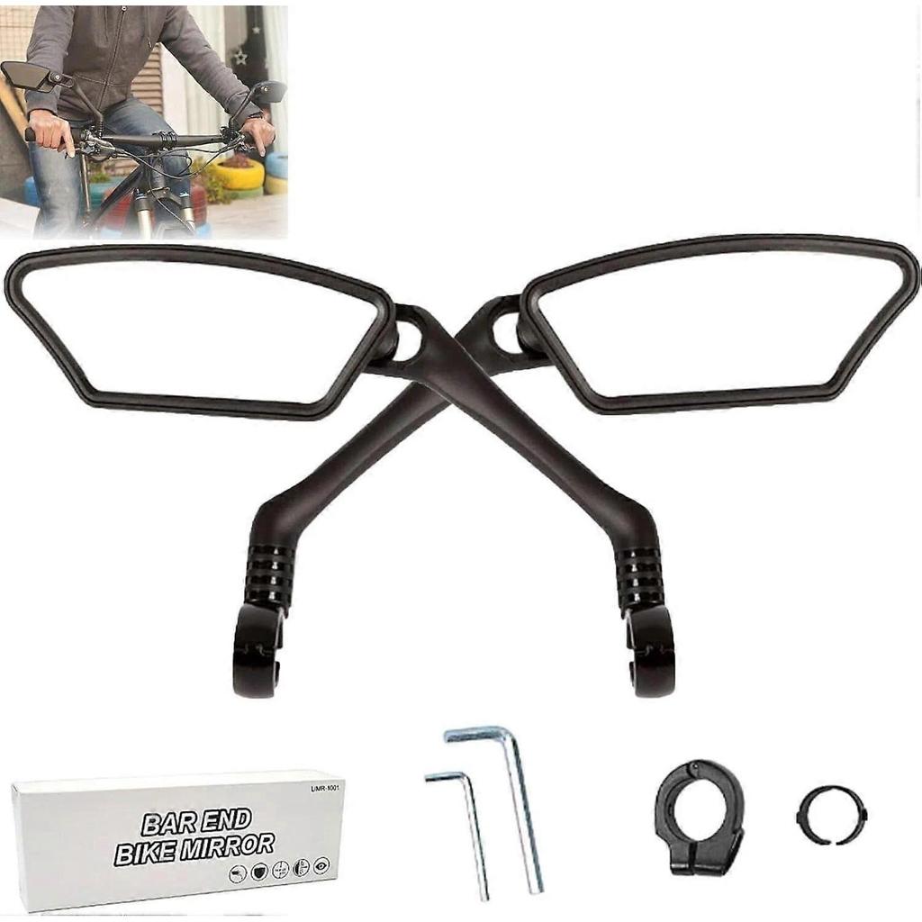 Indicatespoint Bike Mirrors 2 Pack, Bike Mirror Handlebar Mount