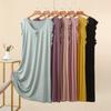 Summer Women's Modal Lace V-Neck Sleeveless Nightdress Loose Plus Size Soft Comfort Sleep Dress Casual Loungewear Home Outdoor Wear