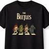 The Beetles TShirt Cute Insect Band Beatles Unisex Black Graphic Tee