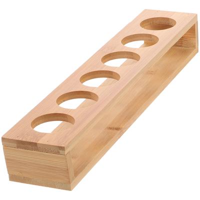 Wooden Shot Glasses Holder Display Rack For Bar Ganizer Tray Natural Wood Cup Storage Rack With Small Holes
