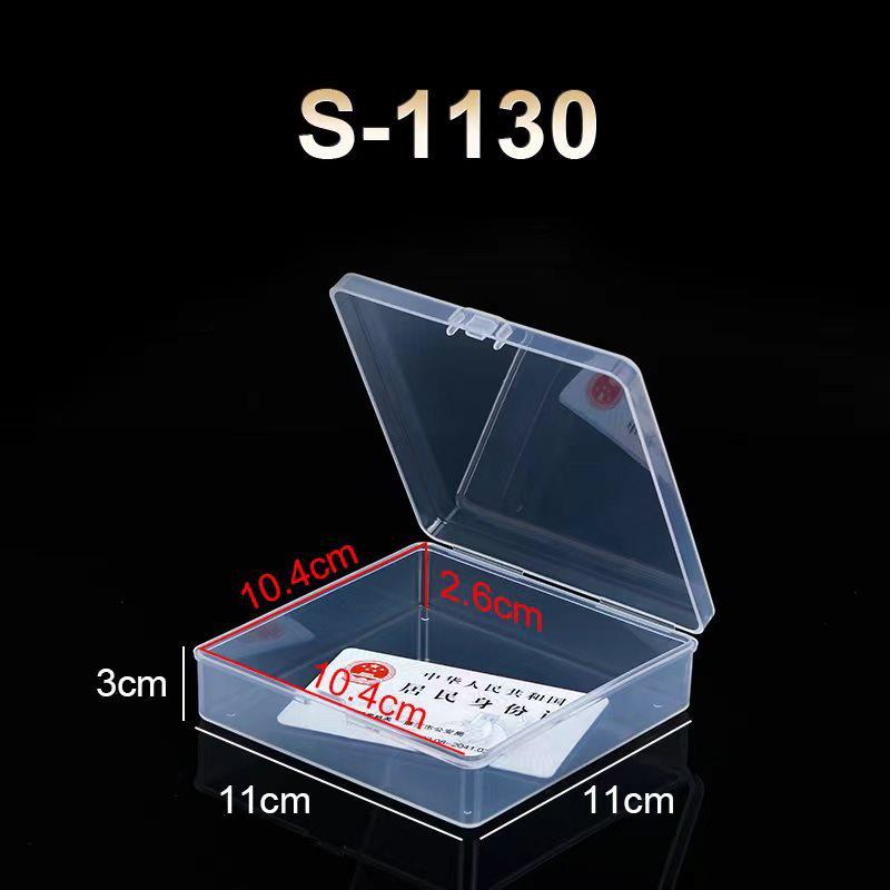 Transparent Rectangular Craft & Storage Box - Small Parts Organizer