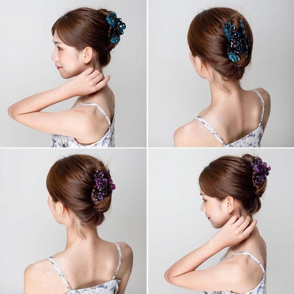 Wash Up Accessories Flower Hair Clip Sweet Hair Claw Minimalist Shark Clip  Women