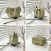 Women's Fashion Cloud Shape Evening Bag Niche Design Solid Color Leather Shoulder Messenger Bag