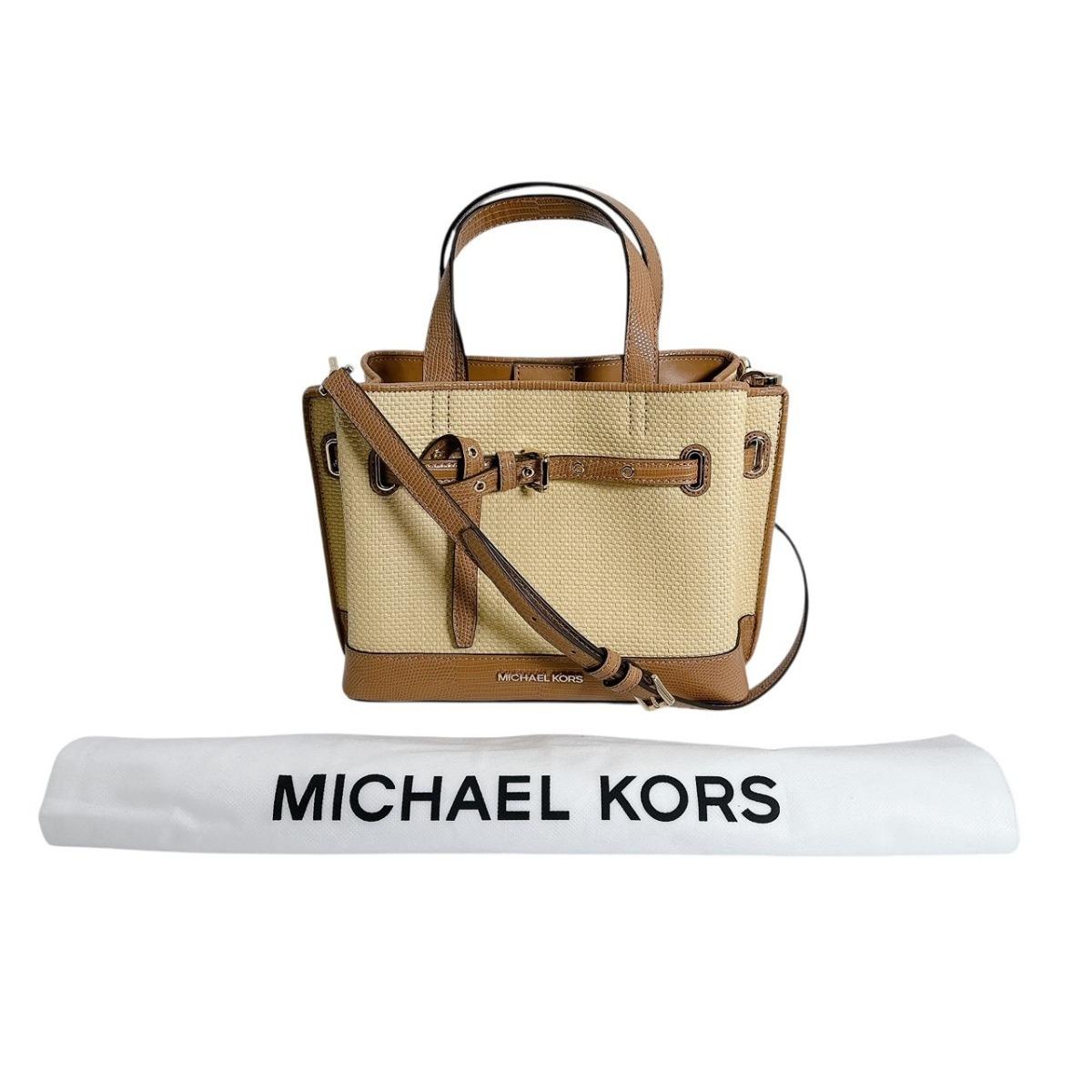 Michael Kors Satchel Shoulder Bag Handbag Polyurethane Brown Women 35T2GU5S1W197 Used