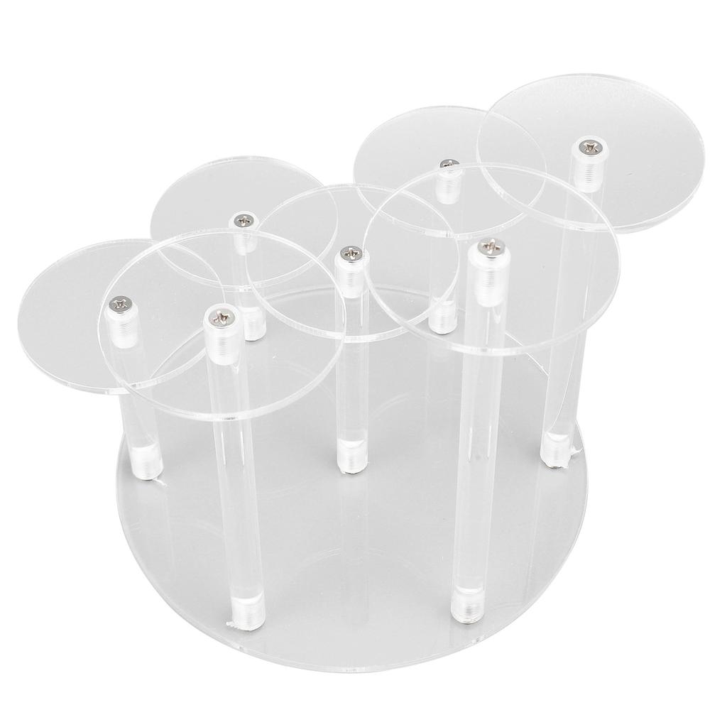 Cupcake Stand 7 Tier Exquisite Elegant Acrylic Display Riser for Dessert Jewelry Cosmetics