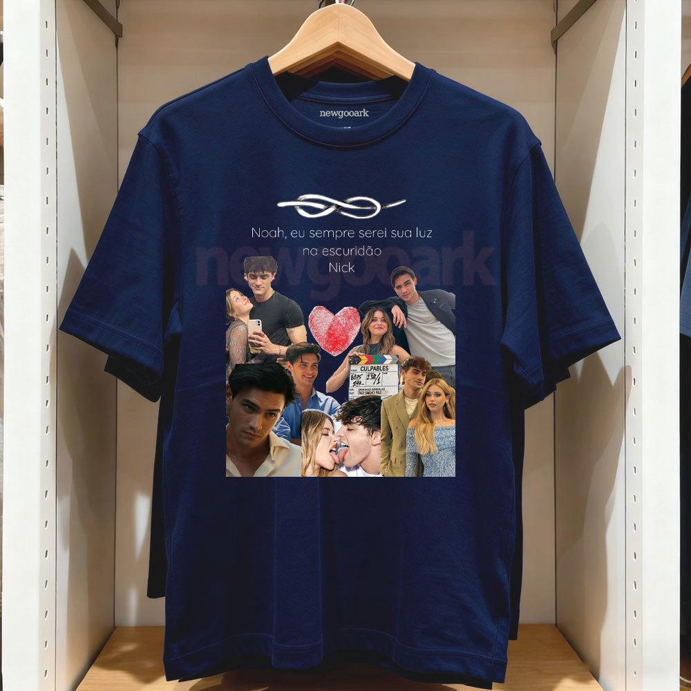 

Movie Culpa Nuestra Noah Eu Sempre Serei Sua Luz Na Escuridão Nick Printed Tshirt Woman Man Couple Casual Cotton T Shirts 4XL