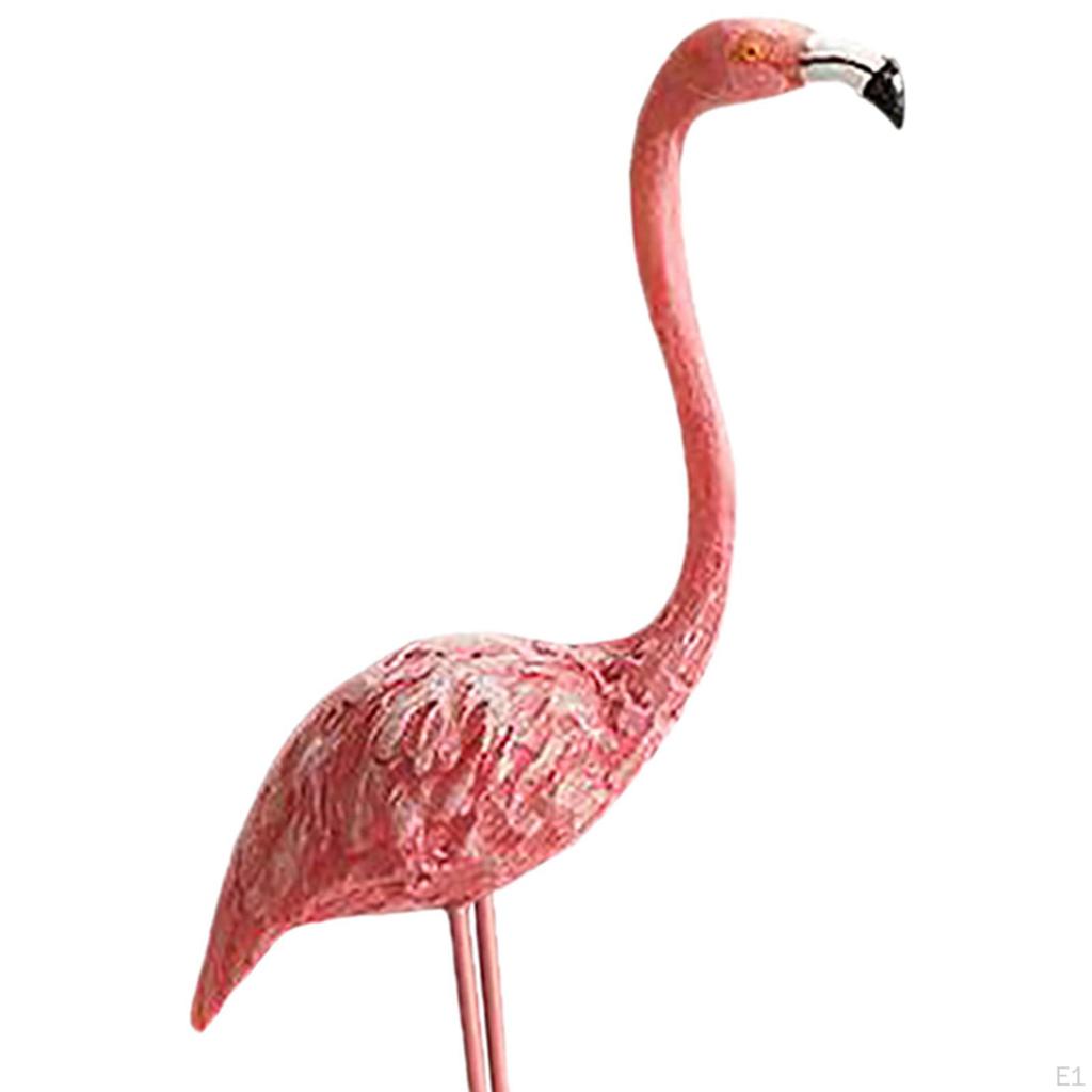 Flamingo Figurine Sculpture Statue for Hotel Home Entrance Upright 9cmx19.5cm