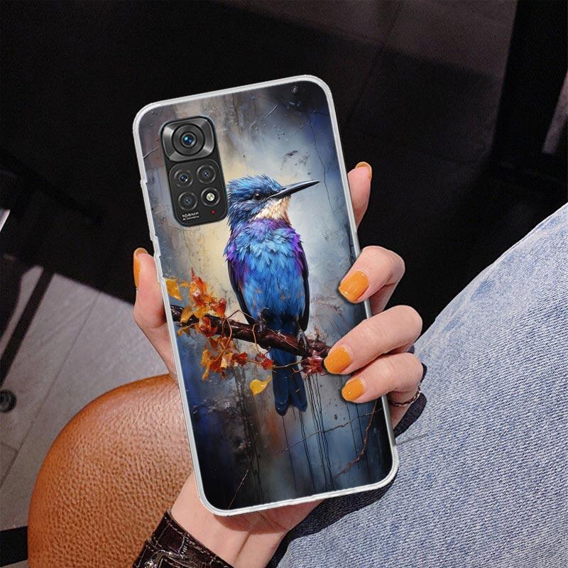 Animal Oil Painting Bird Phnoe Case for Phnoe Case for Xiaomi Redmi Note 15 14 14S 13 Pro Plus 12 12S 11S 11E 10S 10 11T 5G Uniq