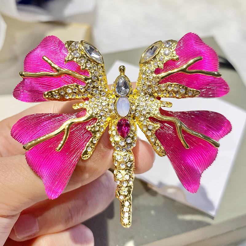 Bo Xin Yun Dreamy Blue Butterfly Brooch with Resin Wings