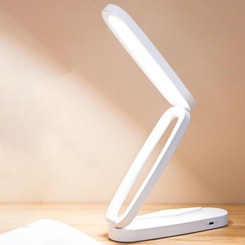 Foldable LED Desk Lamp 3 Brightness Dimmable Reading Lamp Portable Eye Protection Light