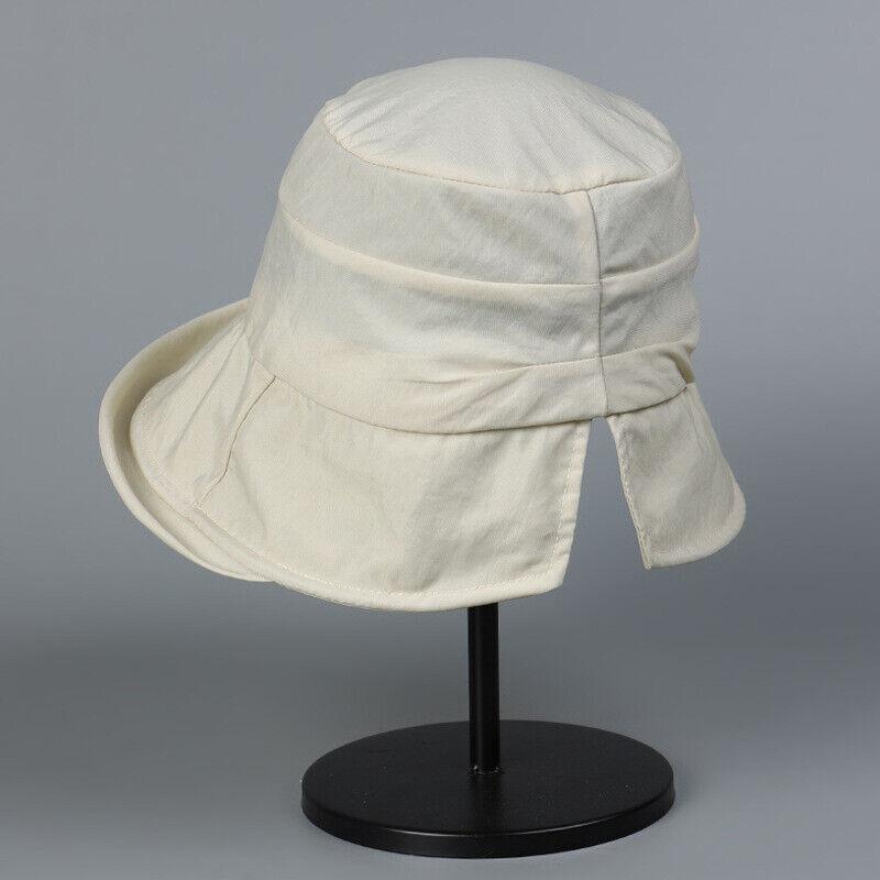 Women Quick Drying Bucket Hat Wide Brim Fisherman Cap Outdoor Summer Sun Hat