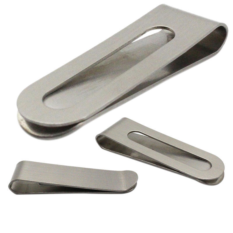 Mini Stainless Steel Slim Money Clip Purse Wallet Credit Card Id Cash Holder