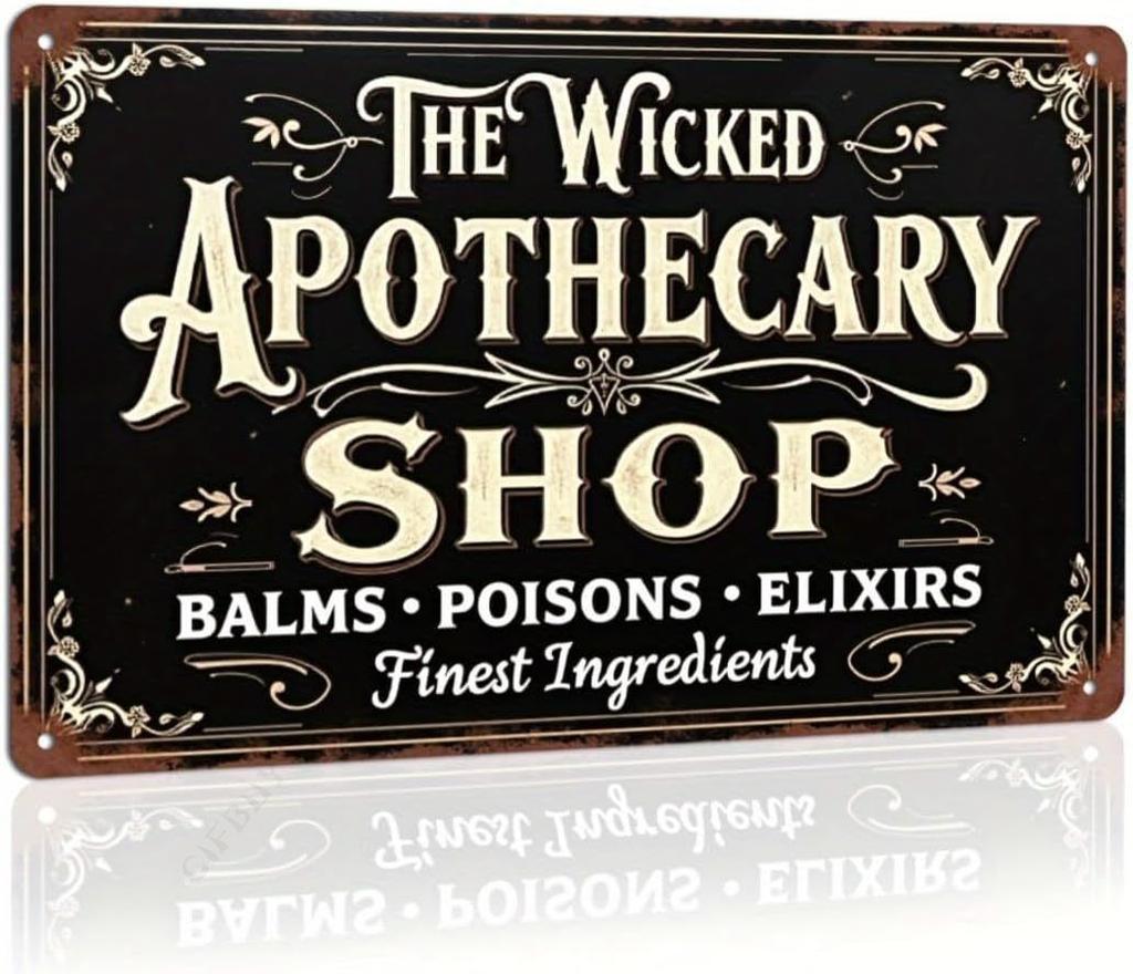 Halloween Poster On the Wall, Metal Plaque 20x30cm