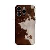 Brownish White Mottled Texture Phone Case For IPhone 16 15 14 13 12 11 X XS XR XSMAX 7 8 Pro Max Plus Double-layer Back Cover