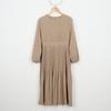 Early Autumn Elegant Lady High Waist Pleated Long Maxi Comfortable Dress Lightweight High Recognition Elegant with Flattering Chic Dress