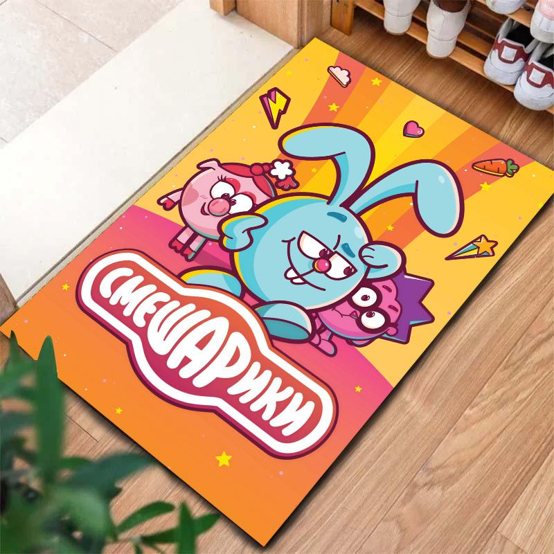 Smeshariki Carpet Rug for Living Room Bedroom Home Sofa Decoration,Kids play Nonslip Floor Mat