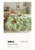 Adorable Puppy Cartoon Cotton Bedding Set, 1.2m Student Dorm - Includes Bed Sheet, Duvet Cover, and Pillowcase.