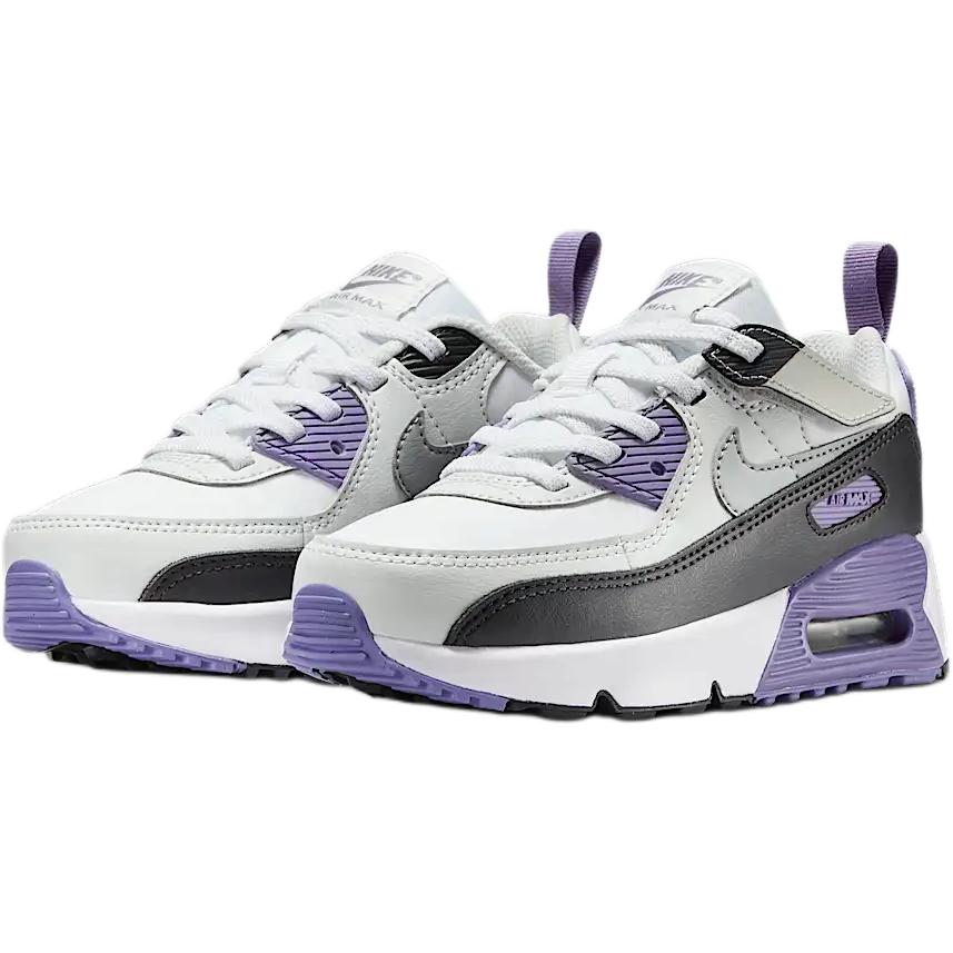 Nike Air Max 90 Easy On Comfortable Soft Durable Low Top Casual Shoes Kids Sneaker White IH1417-129