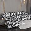 Geometric Printed Couch Cover Sofa Cover Elastic Slipcovers for Pets Chaselong Protector L Shape Anti-dust Machine Washable 1PC