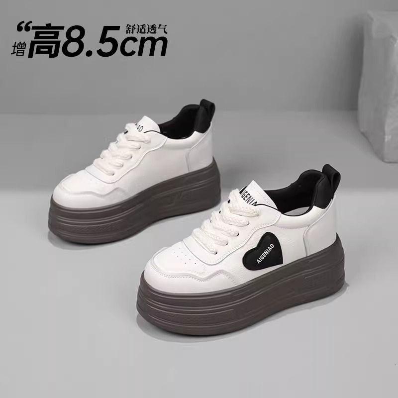 Pappa-sko dame 2025 ny høst europeisk stasjon shorty Le plattformsko indre høydeøkning små sportssko