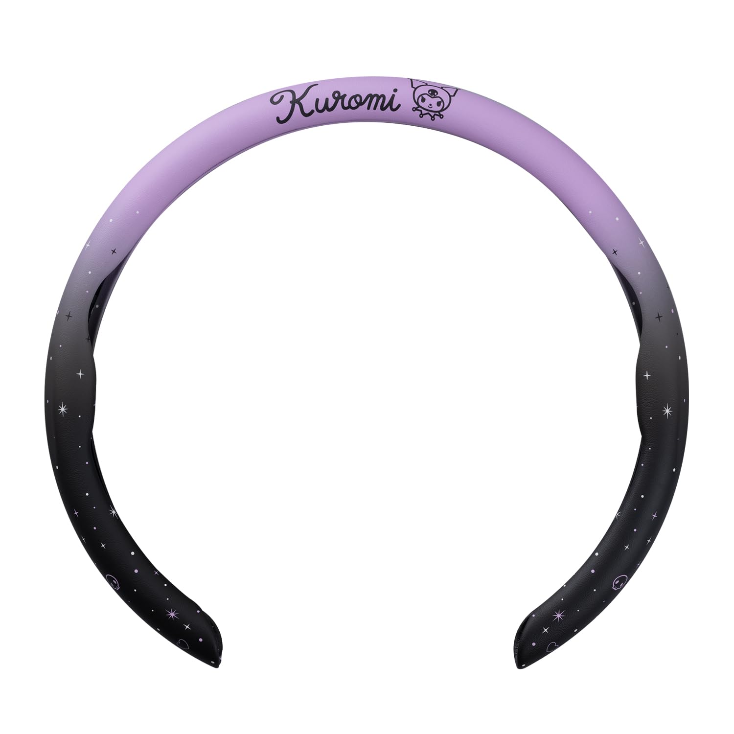 

SEIWA Sanrio Kuromi Steering Wheel Cover Fits Suitable for Kei and Standard Cute Gradient Easy New Officially Licensed Sanrio Product IMP363, фиолетовый