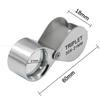 OIMG 10x21 Folding Metal Jewelry Magnifier Loupe