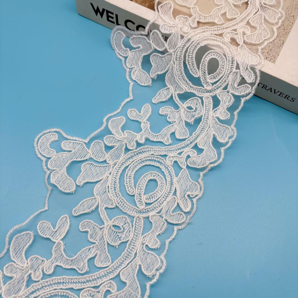 Rope Strand Barcode Embroidery Lace Women Lace Lolita Clothing Hem Accessories