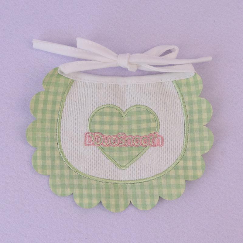 Cute Dog Bib and Baby Bib with Floral Pattern and Fringed Edges. Pet Accessory for Cats - A Bib with A Removable Pocket.