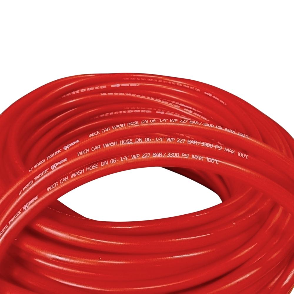 Wąż Termoplast Do Myjki Dn06 227Bar 100° Czerwony Rolka 50Mb
