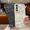 Floral Pattern Case For Samsung Galaxy S25 Ultra Capa S24 Ultra S23 S22 Plus S21 FE A15 A16 A25 A26 A34 A35 A36 A54 A55 A56 5G