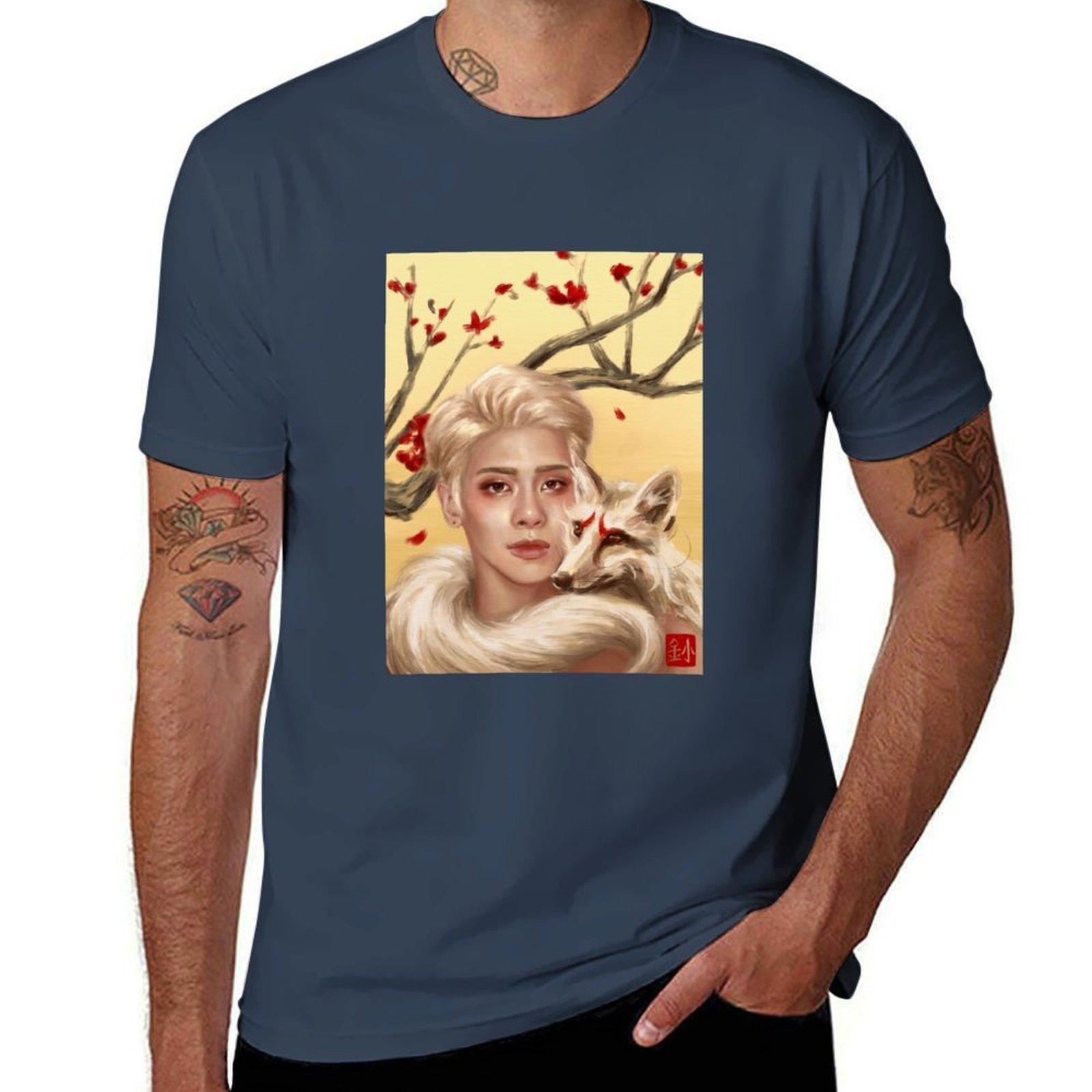 Fox Jonghyun Tshirt Classic Print Short Sleeve Shirt S