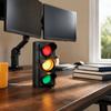 Desktop Sign LED Traffic Light USB Powered Social Signal Light Traffic Signal Light  Home Office
