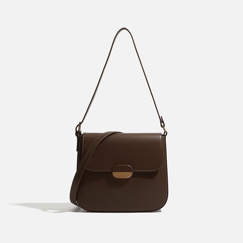 Women's Underarm Bag 2024 New Model Versatile Ladies' Shoulder Crossbody Bag Unique Design Textured Baguette Bag for Commuting