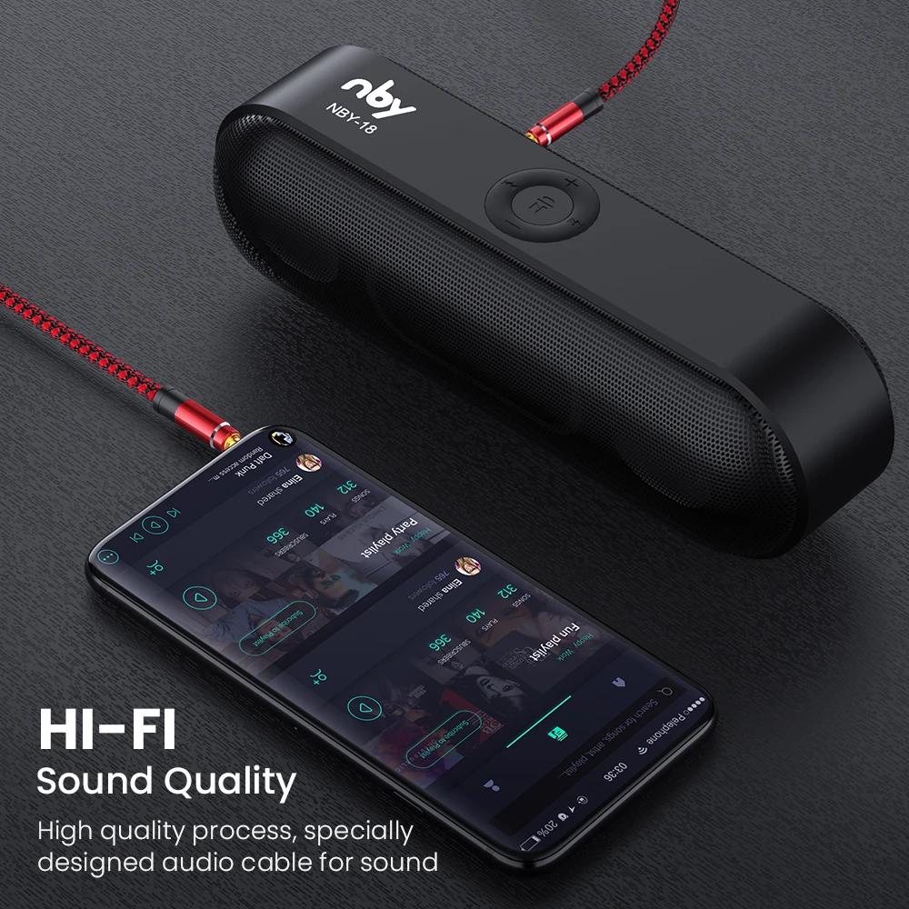 NNBILI 1.5M Jack 3.5mm Audio Cable Nylon Braid 3.5mm Car AUX Cable Headphone Extension Code for Phone MP3 Car Headset Speaker