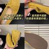 Source factory~ 2025 new spring and autumn French flat-soled single shoes women's bow suede one-pedal Doudou shoes
