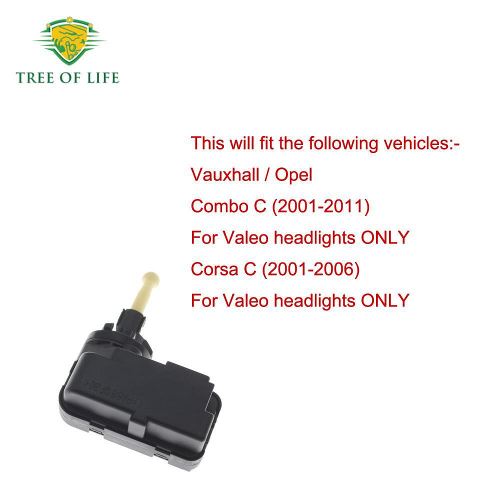 9114334: Compatible with Valeo Vauxhall/Opel Combo headlight horizontal adjustment motor.