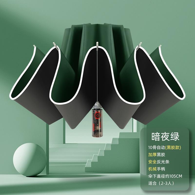 Fully automatic three-fold joint closing machine, hemming reflective strip reverse vinyl umbrella folding umbrella