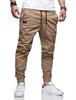 Commerce extérieur quatre saisons pantalon droit hommes décontracté sport coton taille européenne cordon de serrage sac fourre-tout salopette