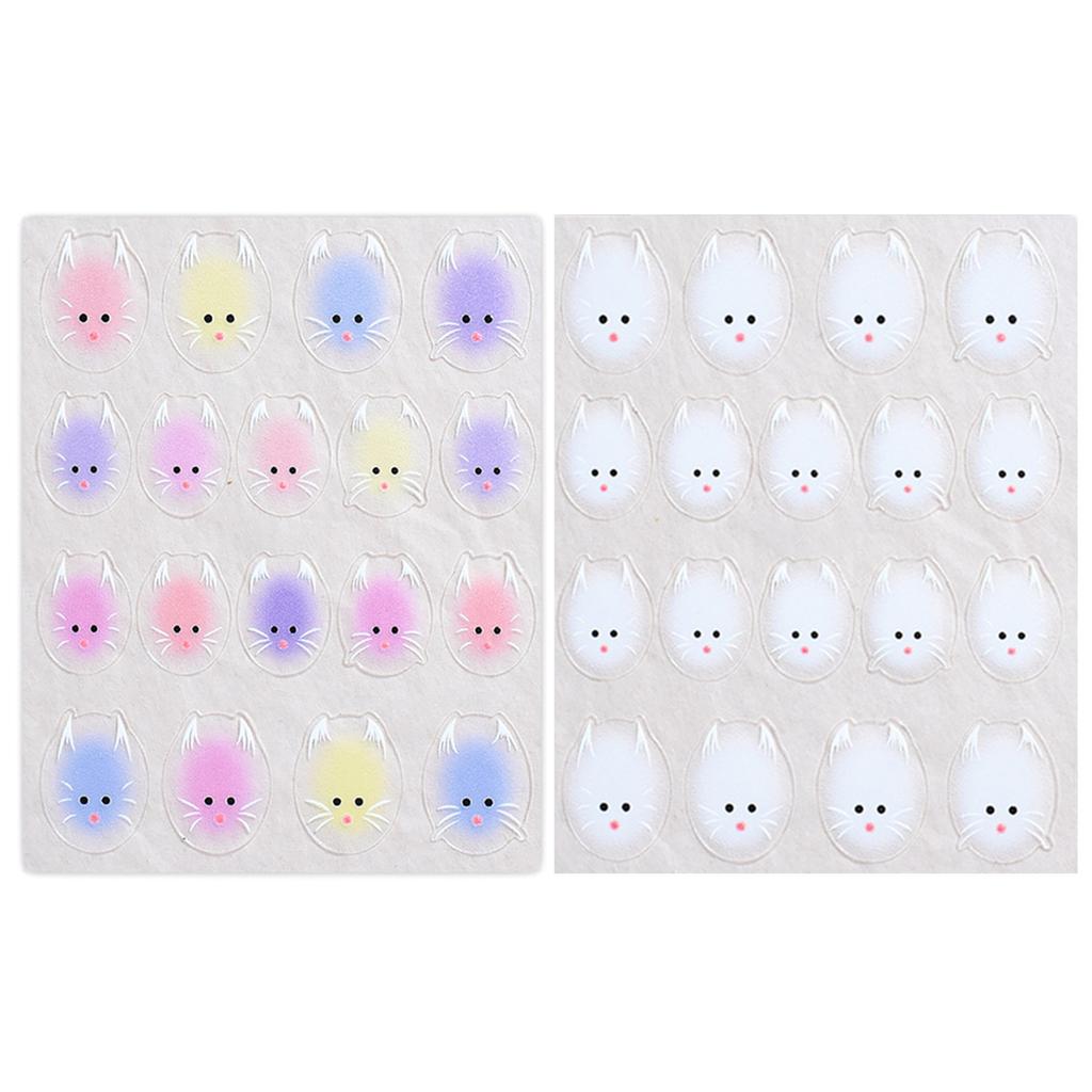 Kattnagelstickers för Nagelkonst 3D Kattnagelkonststickers för Nageldesigner Kattnageldekaler Nagelkonstdekorationer Tillbehör