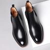 Chelsea Men's Boots Cowhide Shoes New Men's Dress Leather Shoes One Pedal High Top Martin Boots Leather Boots