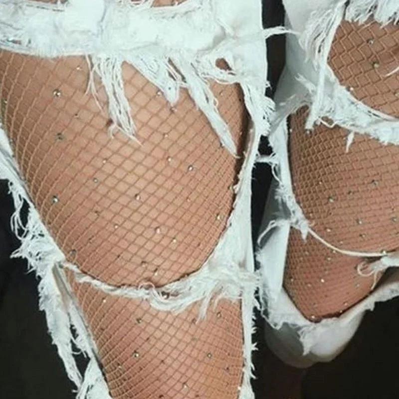 1 stk Sjarmerende Skinnende Strømpebukser Glitter Strømpebukser Damer Blanke Leggings Hot Sale Sommerkjole Essensielle