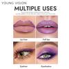Glitter Lipstick Long-Lasting Shimmering Finish for Bold and Glossy Lips Easy Contour Multi-Use for Lips, Lip Liner, Eyeshadow, and Eyeliner
