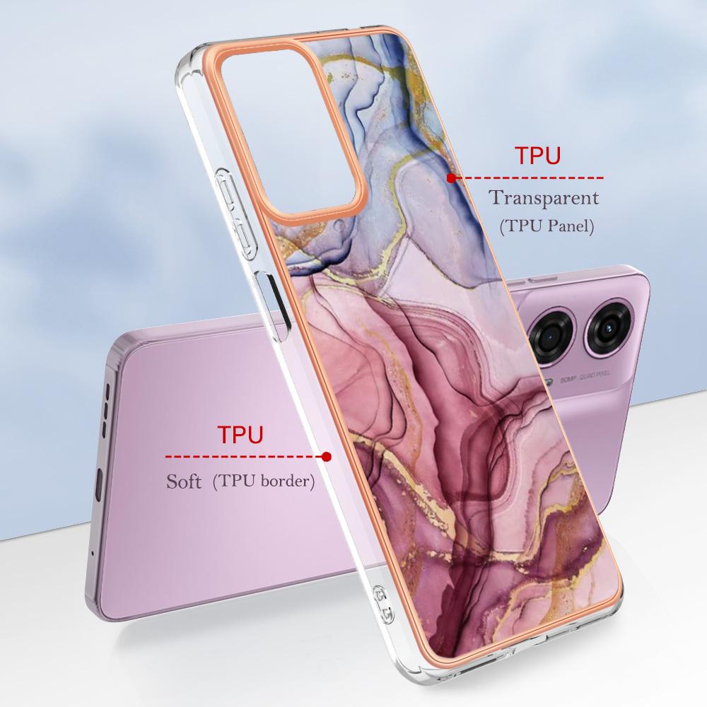 YB IMD Series-16 Style-E For Motorola Moto E14 4G/G04 4G/G04s 4G/G24 4G Case TPU Phone Cover Dual IMD Shell