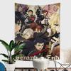 Japanese Seraph Of The End Cartoon Tapestry Art Science Fiction Room Home Decor Wall Hanging Home Decor