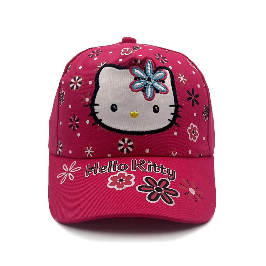 Cat Cartoon Kt Baseball Cap With Breathable Cotton And Windproof Features