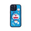 Doraemon 3D Silicone Case for Apple 15 Pro Max - Cartoon Protective Cover with Stand