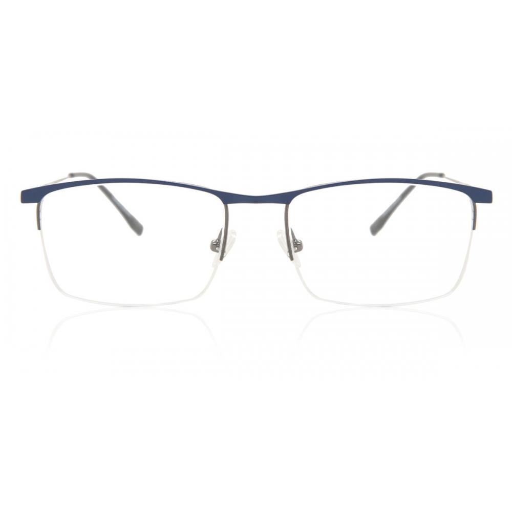 

Полуободковые квадратные синие цвета оружейного металла модные очки унисекс коллекции Smartbuy Doppler 892b Blue Gunmetal/55-18-144