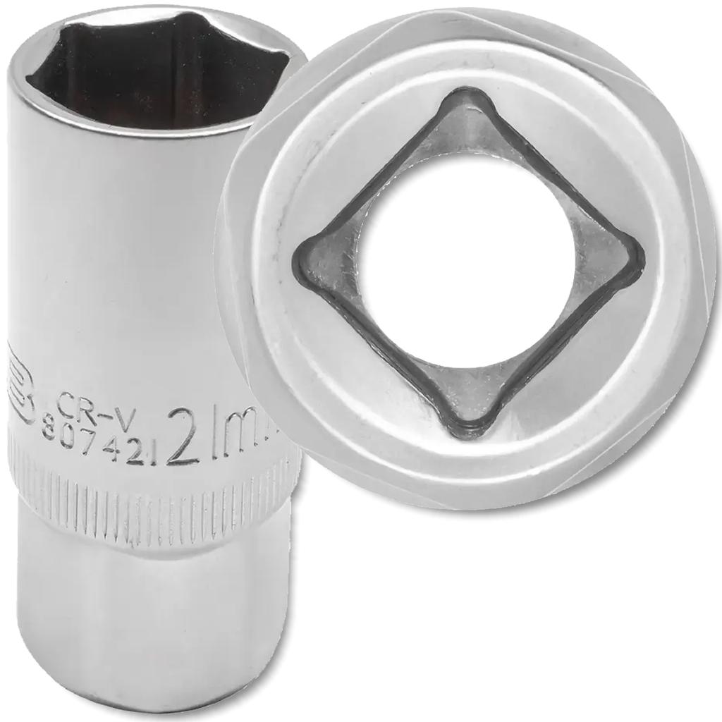 JCB Spark Plug Socket 1/2" 21mm Cr-V 6-Point