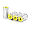 4Pcs Metal Car Tire Valve Cover Wheel Stem Dustproof Air Cap Case For Ferrari Roma Spider SF90 Superfast Competizione LaFerrari WM0