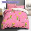 Bibi and Tina Pattern Bedding,Quilt Set Quilt Cover Pillowcase Home Birthday Gift (1 * Duvet Cover + 2 * Pillowcase, Without Core)